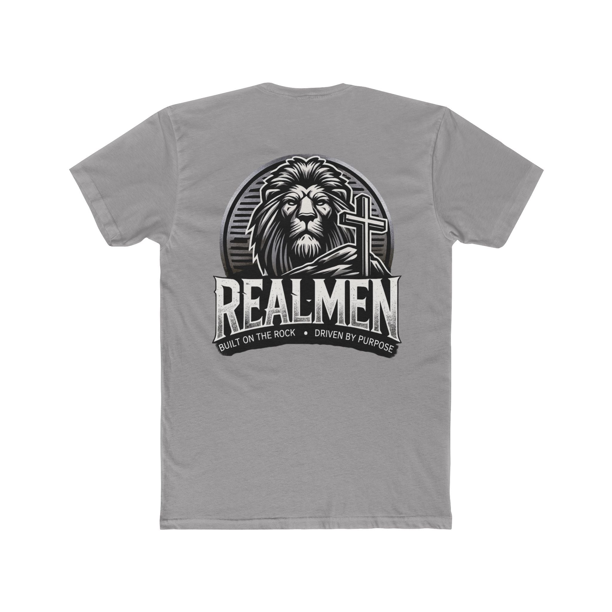"Real Men" Lion Cross T-Shirt