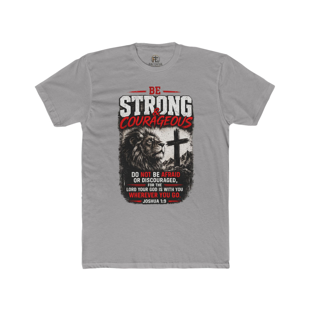 "Be Strong & Courageous" Lion T-Shirt