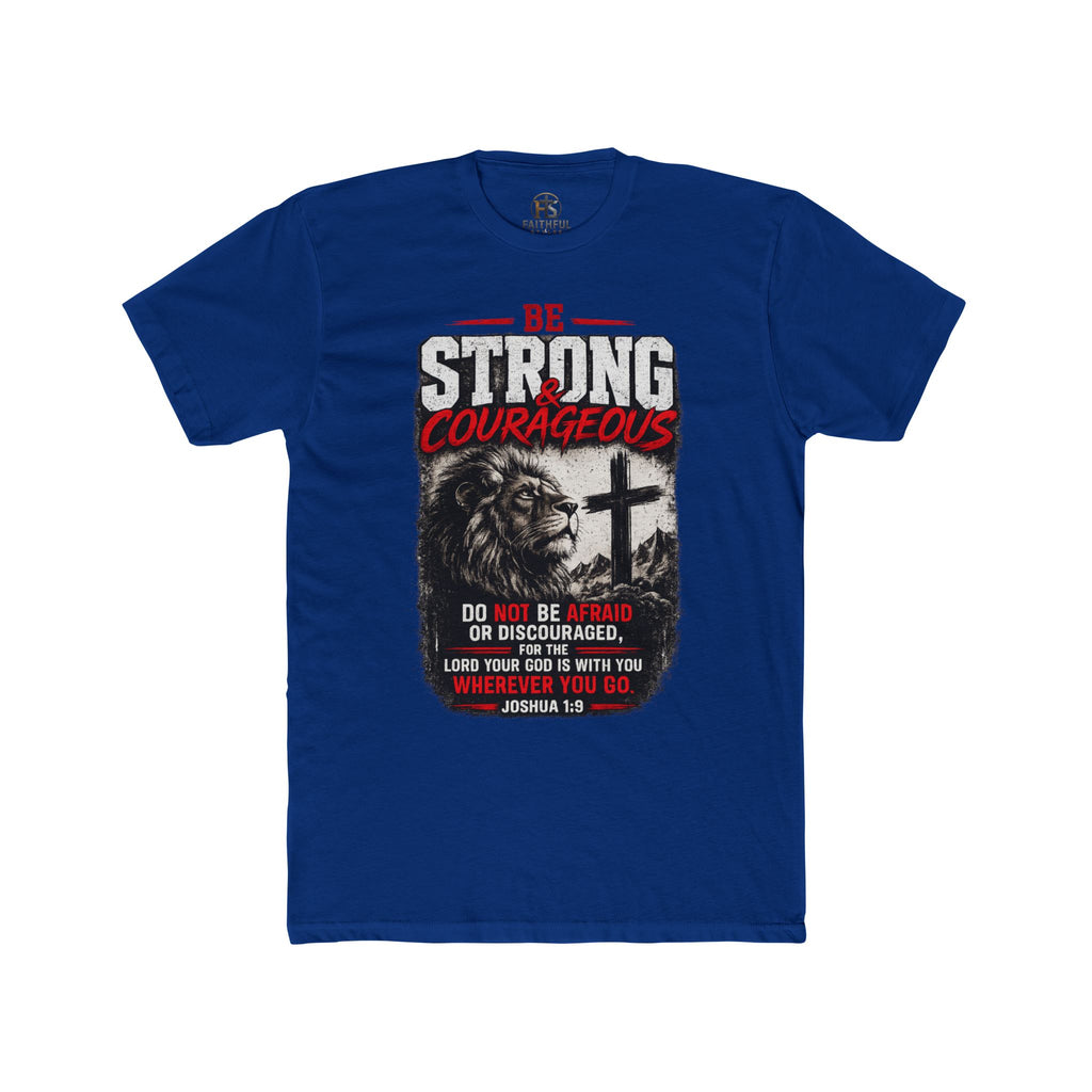 "Be Strong & Courageous" Lion T-Shirt