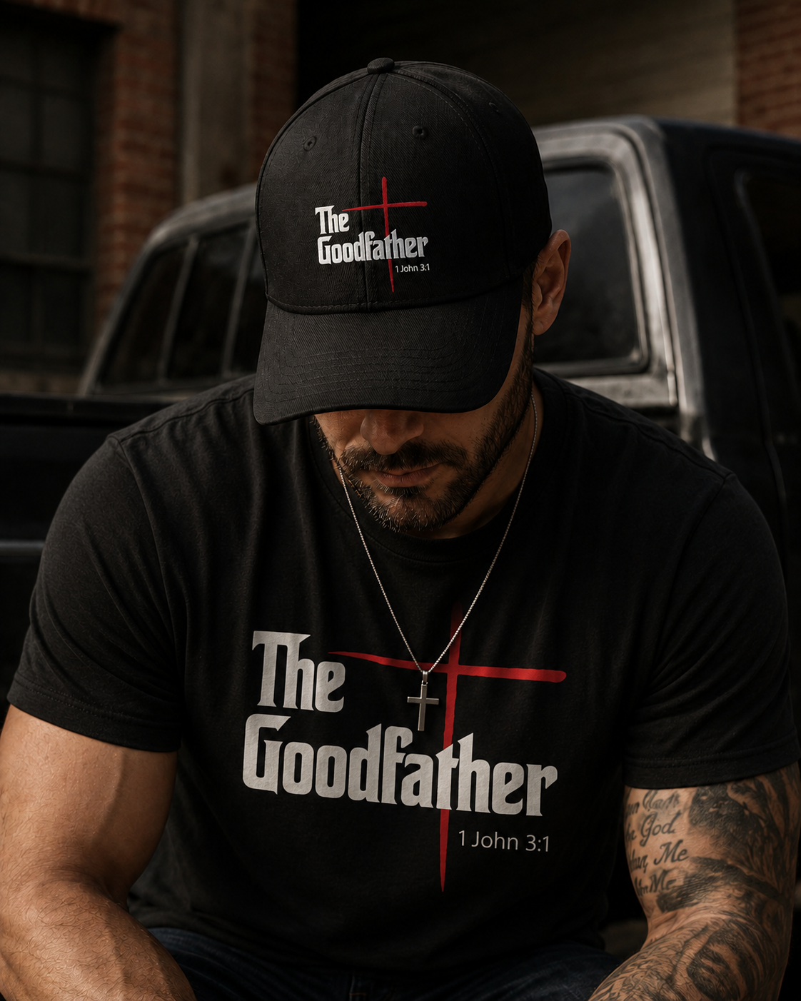 "The Goodfather" Black Low Profile Baseball Cap