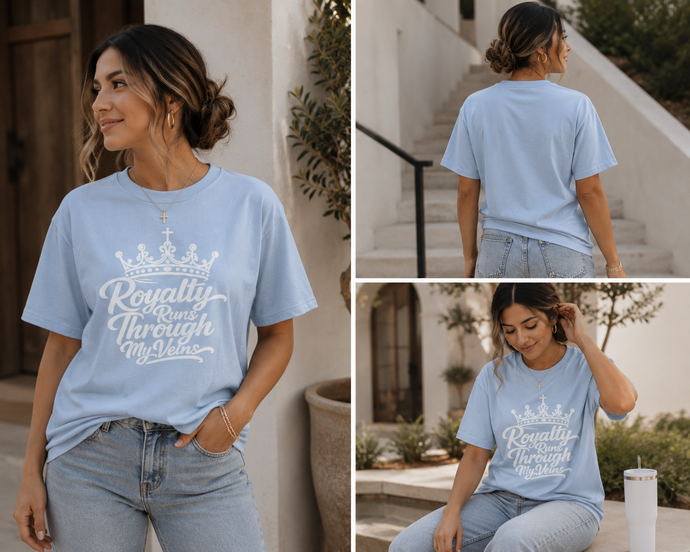 "Royalty Runs Through My Veins" Oversized T-Shirt