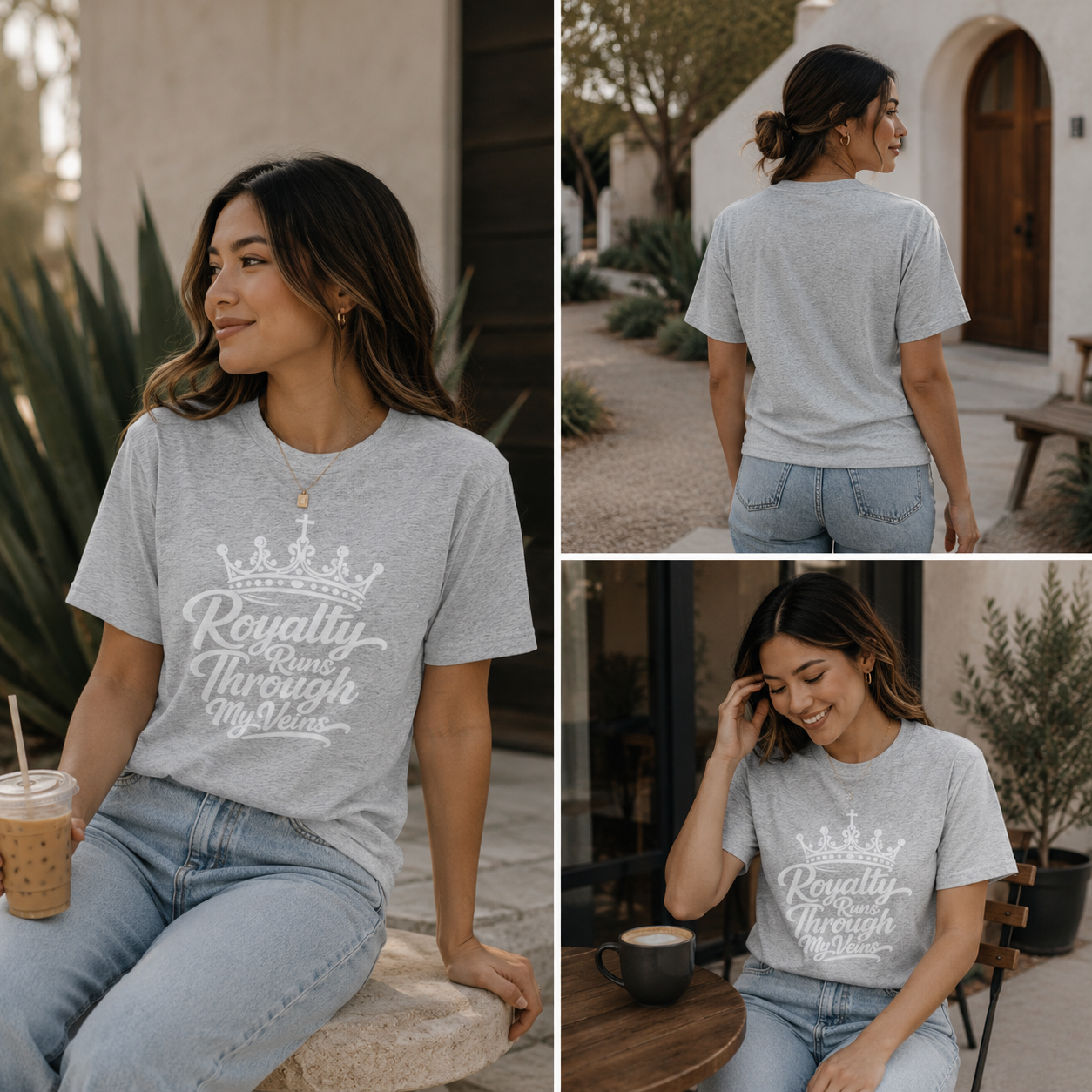 "Royalty Runs Through My Veins" Oversized T-Shirt