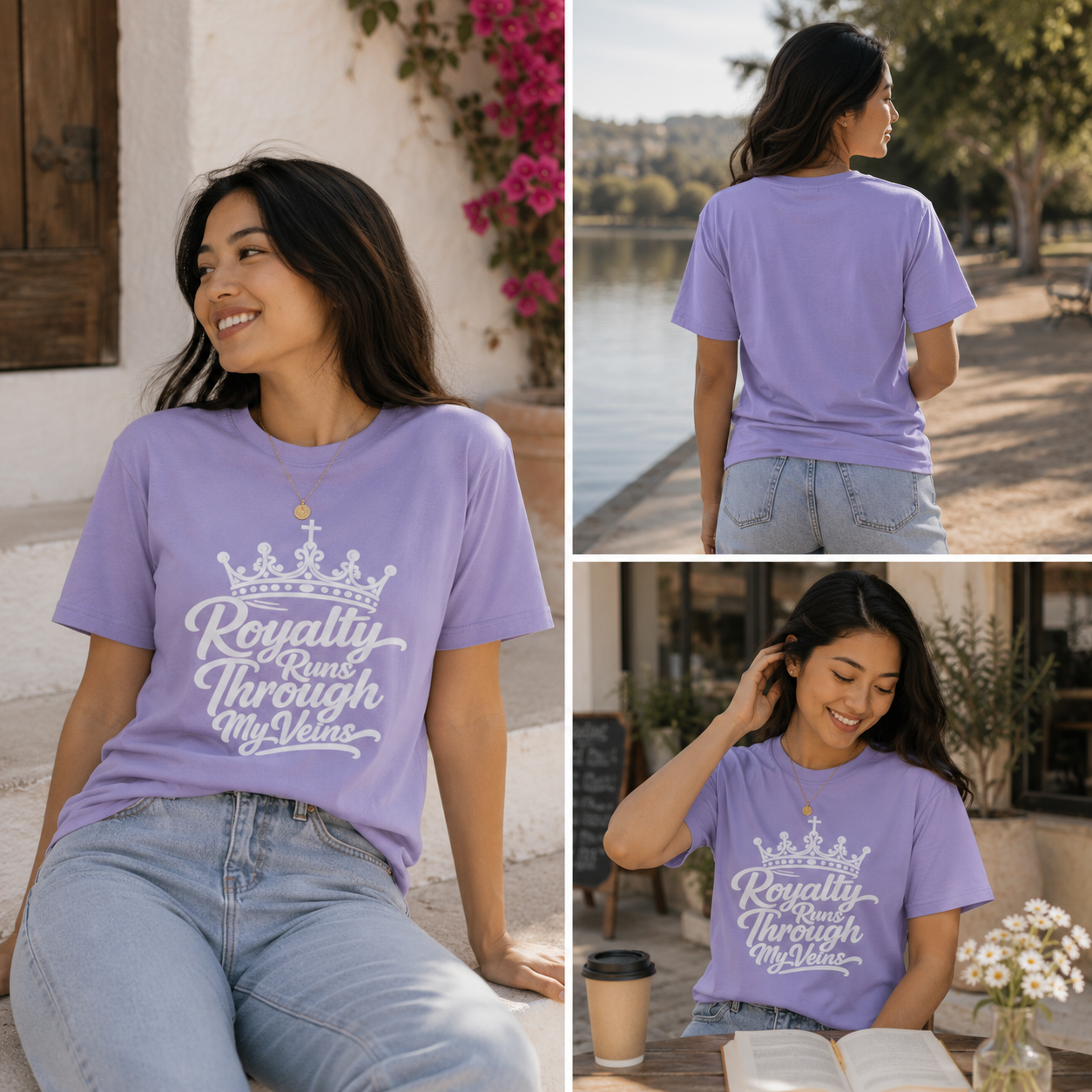 "Royalty Runs Through My Veins" Oversized T-Shirt