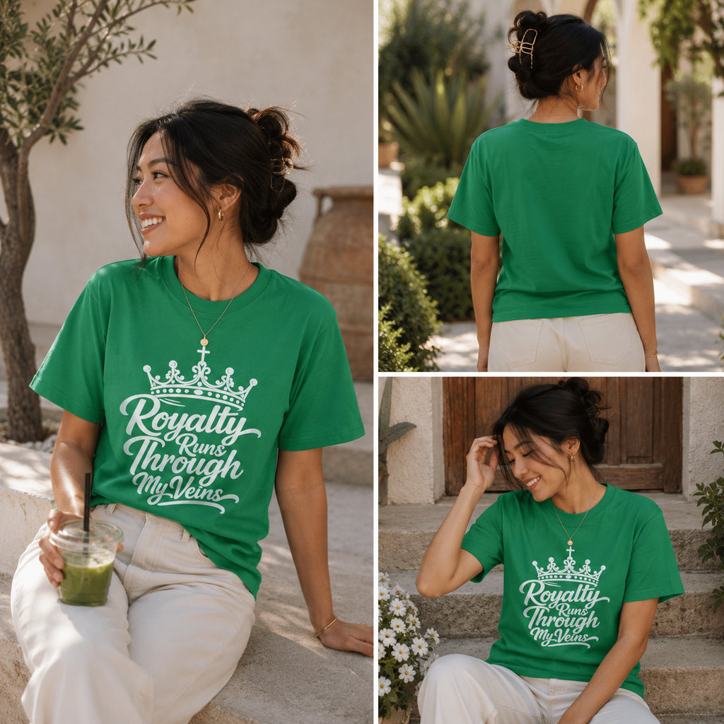 "Royalty Runs Through My Veins" Oversized T-Shirt