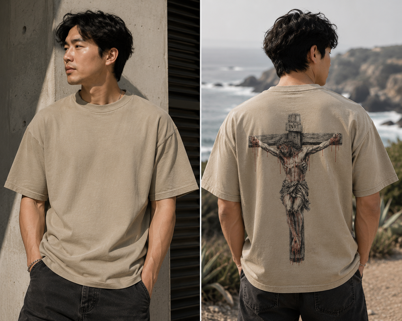 "Jesus on the Cross" Oversized T-Shirt
